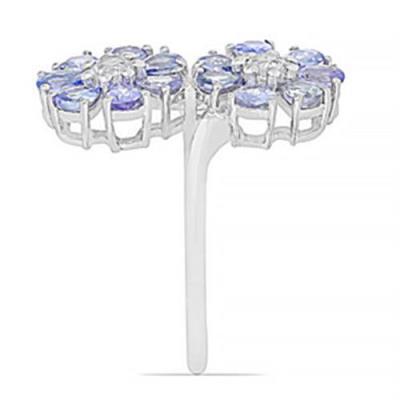 BUY 925 STERLING SILVER NATURAL TANZANITE GEMSTONE RING