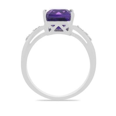 BUY STERLING SILVER AFRICAN AMETHYST GEMSTONE CLASSIC RING