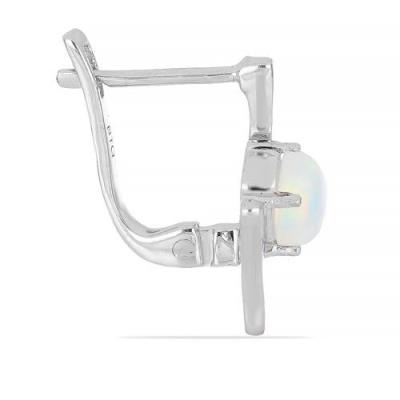 BUY 925 STERLING SILVER NATURAL ETHIOPIAN OPAL GEMSTONE EARRINGS