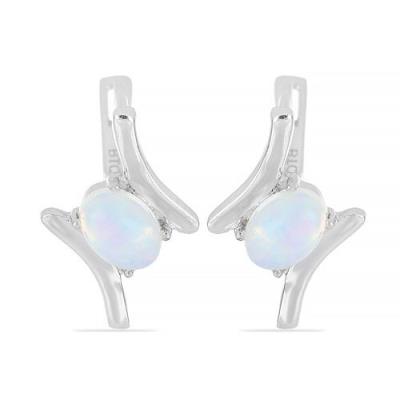 BUY 925 STERLING SILVER NATURAL ETHIOPIAN OPAL GEMSTONE EARRINGS