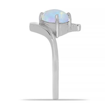 BUY STERLING SILVER NATURAL ETHIOPIAN OPAL GEMSTONE RING