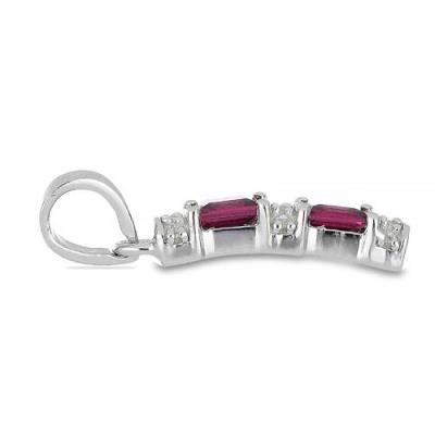BUY NATURAL RHODOLITE GEMSTONE PENDANT IN 925 SILVER
