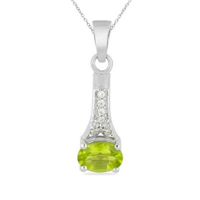 BUY 925 SILVER NATURAL PERIDOT GEMSTONE PENDANT