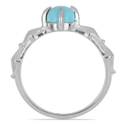 BUY REAL TURQUOISE GEMSTONE RING IN 925 SILVER