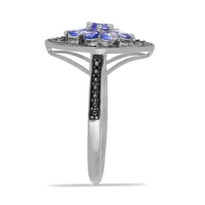BUY 925 STERLING SILVER REAL TANZANITE GEMSTONE RING