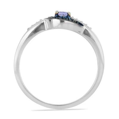 BUY 925 SILVER TANZANITE GEMSTONE CLASSIC RING