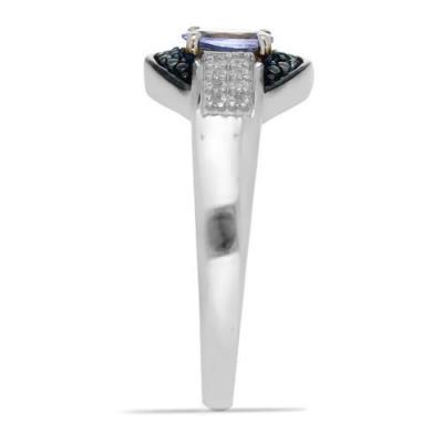 BUY 925 SILVER TANZANITE GEMSTONE CLASSIC RING