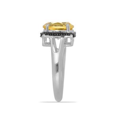 BUY BRAZILIAN CITRINE GEMSTONE BIG STONE RING IN STERLING  SILVER