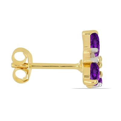 14K Gold Amethyst Clover Diamond Cluster Exporter in USA