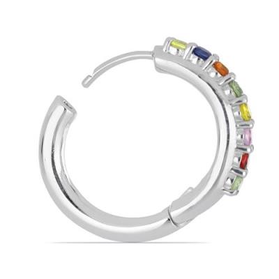 BUY 925 SILVER MULTI SAPPHIRE GEMSTONE EARRINGS