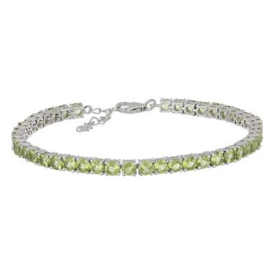 925 SILVER REAL PERIDOT GEMSTONE BRACELET