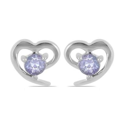 BUY 925 SILVER GENUINE RHODOLITE HEART GEMSTONE EARRINGS – BULK WHOLESALE SUPPLIER USA