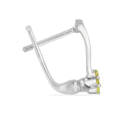 BUY YELLOW DIAMOND DOUBLE CUT GEMSTONE EARRINGS IN 925 SILVER