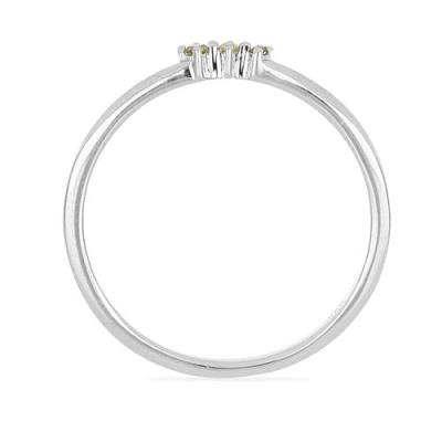 BUY REAL YELLOW DIAMOND DOUBLE CUT GEMSTONE RING IN STERLING SILVER