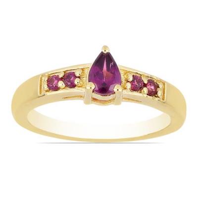 BUY NATURAL RHODOLITE MULTI GEMSTONE RING IN STERLING SILVER