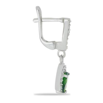 BUY 925 STERLING SILVER NATURAL SKY BLUE TOPAZ WITH WHITE ZIRCON GEMSTONE CLASSIC EARRINGS – WHOLESALE JEWELRY SUPPLIER