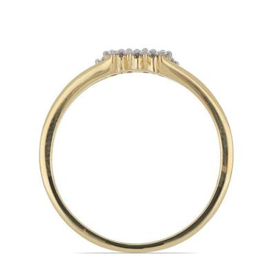 BUY 14K GOLD NATURAL DIAMOND DOUBLE CUT STYLISH RING 