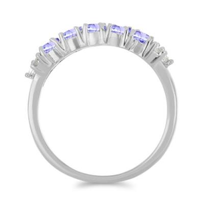 BUY  NATURAL TANZANITE GEMSTONE RING IN 925 SILVER 