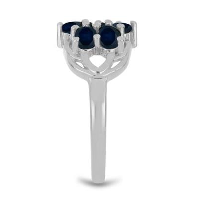 BUY 925 SILVER REAL BLUE SAPPHIRE GEMSTONE RING 