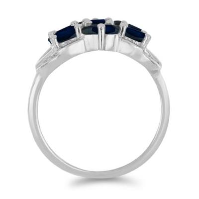 BUY 925 SILVER REAL BLUE SAPPHIRE GEMSTONE RING 