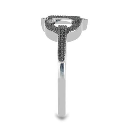 BUY 925 STERLING SILVER NATURAL BLUE DIAMOND DOUBLE CUT GEMSTONE RING 