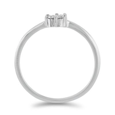 BUY DIAMOND DOUBLE CUT GEMSTONE RING IN 925 SILVER 