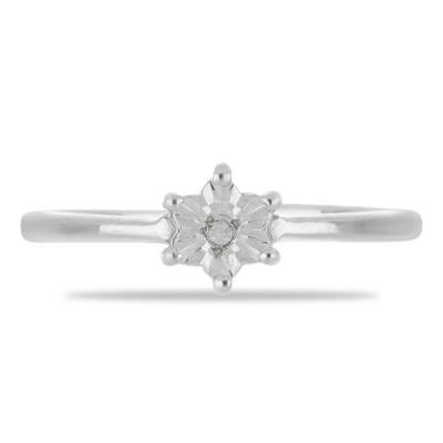 BUY DIAMOND DOUBLE CUT GEMSTONE RING IN 925 SILVER 