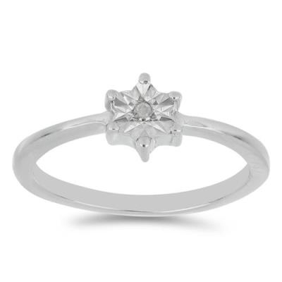 BUY DIAMOND DOUBLE CUT GEMSTONE RING IN 925 SILVER 