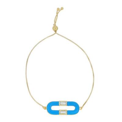 BUY AFRICAN WHITE TOPAZ GEMSTONE ENAMEL  BRACELET 