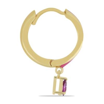 BUY AFRICAN AMETHYST GEMSTONE ENAMEL EARRINGS IN 925 STERLING SILVER – GOLD PLATED FASHION JEWELRY | JEWELPIN