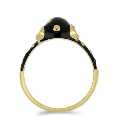 BUY 925 SILVER NATURAL EMERALD WITH AFRICAN WHITE TOPAZ GEMSTONE ENAMEL RING 