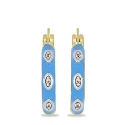 BUY 925 SILVER AFRICAN WHITE TOPAZ GEMSTONE ENAMEL EARRINGS – WHOLESALE SUPPLIER USA