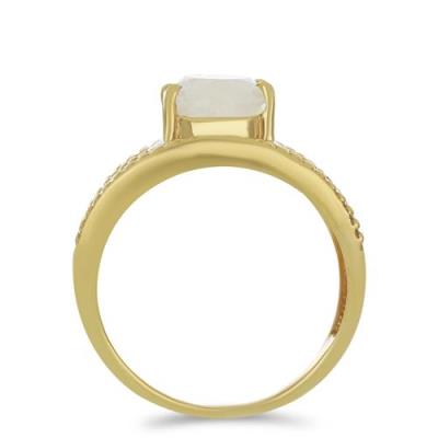 BUY 925 SILVER NATURAL RAINBOW MOONSTONE GEMSTONE ENAMEL RING 