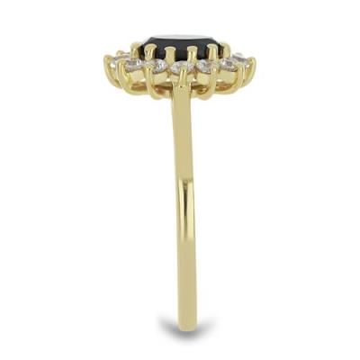 BUY NATURAL BLACK ONYX GEMSTONE FASHION RING