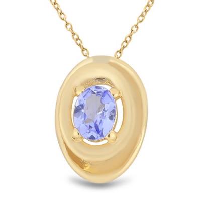 BUY TANZANITE GEMSTONE PENDANT IN 925 SILVER 