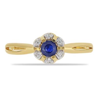 BUY 925 SILVER NATURAL BLUE SAPPHIRE GLASS FILLED GEMSTONE RING
