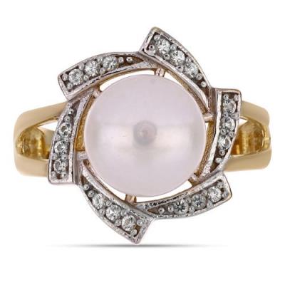 BUY 925 SILVER WITH NATURAL WHITE FRESHWATER PEARL GEMSTONE IN GOLD PLATED