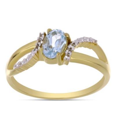 BUY 925 SILVRE NATURAL SKY BLUE TOPAZ GEMSTONE RING
