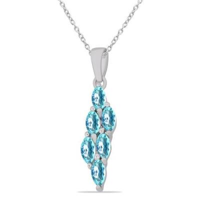 BUY 925 SILVER NATURAL SKY APATITE GEMSTONE PENDANT