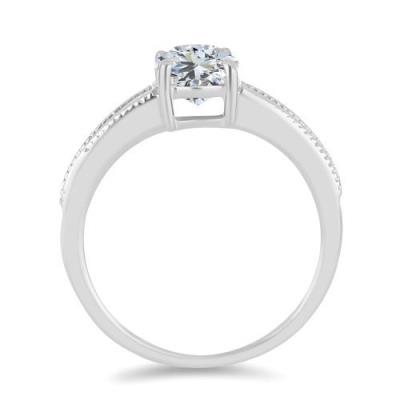 BUY 925 SILVER NATURAL WHITE TOPAZ GEMSTONE RING