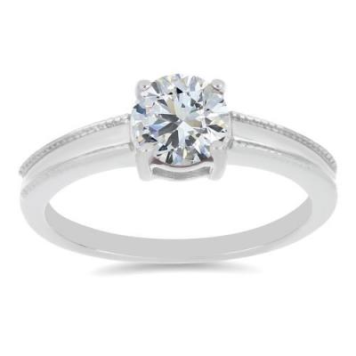 BUY 925 SILVER NATURAL WHITE TOPAZ GEMSTONE RING