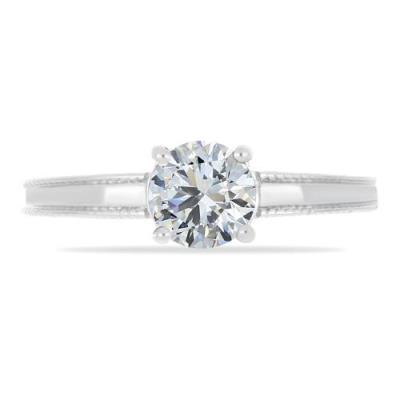 BUY 925 SILVER NATURAL WHITE TOPAZ GEMSTONE RING