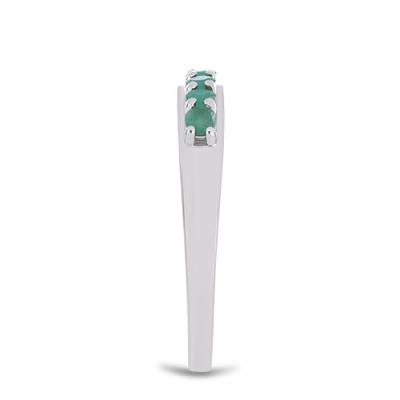 BUY NATURAL EMERALD GEMSTONE RING IN STERLING 925 SILVER