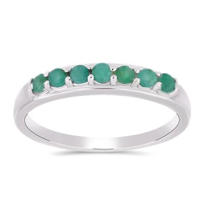 BUY NATURAL EMERALD GEMSTONE RING IN STERLING 925 SILVER