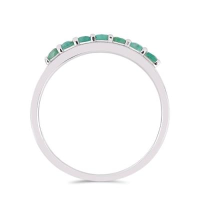 BUY NATURAL EMERALD GEMSTONE RING IN STERLING 925 SILVER