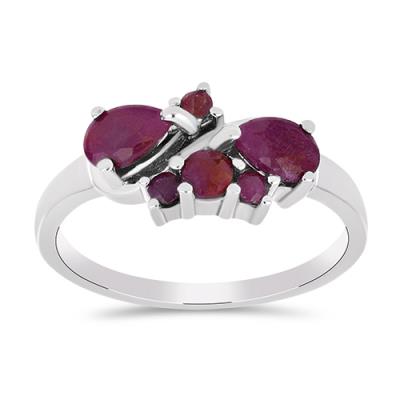 BUY 925 SILVER WITH NATURAL INDIAN RUBY GEMSTONE RING