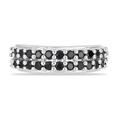 BUY 925 SILVER WITH BLACK SPINEL GEMSTONE RING