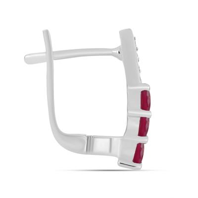 BUY 925 SILVER NATURAL EMERALD GEMSTONE  EARRING 