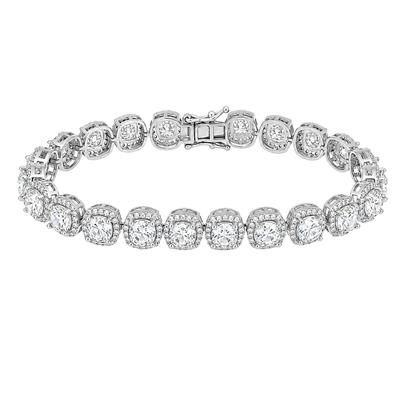 BUY NATURAL WHITE MOISSANITE GEMSTONE BRACELET