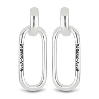 BUY 925 SILVER ISLAND SOUL INSPIRED LINK DROP EARRING